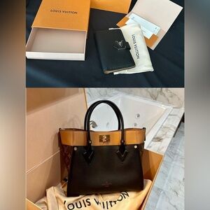 Brand New Authentic On My Side MM Louis Vuitton with matching wallet